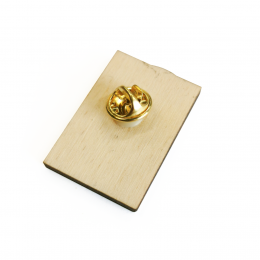 Значок деревянный с УФ-печатью