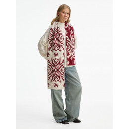 Шарф Wintertude L, красный с белым