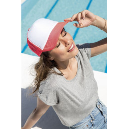 Бейсболка Bubble, зеленый неон с белым