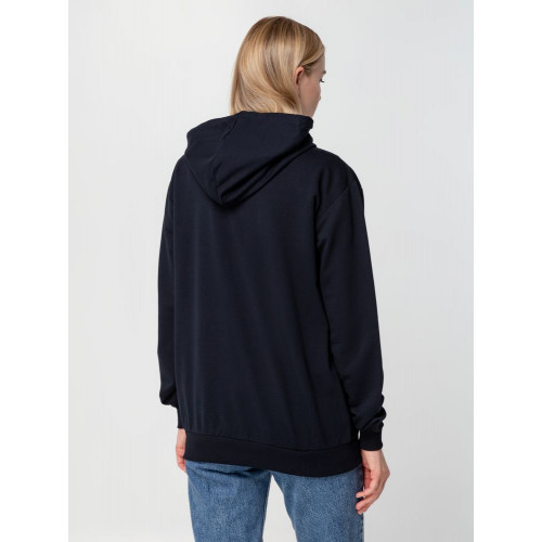 Толстовка на молнии с капюшоном Unit Siverga, темно-синяя
