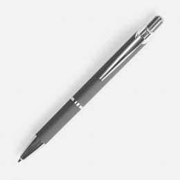 Ручка шариковая Chromos Soft Touch, серая
