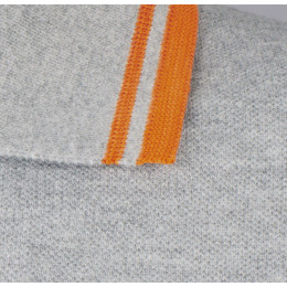 Рубашка поло мужская Pasadena Men 200 с контрастной отделкой, белая с синим