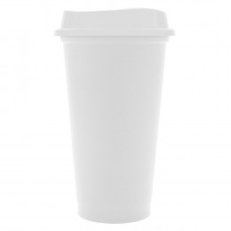 Стакан с крышкой Color Cap White, белый