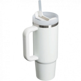 Термокружка Quencher H2.0 1180 с трубочкой, белая