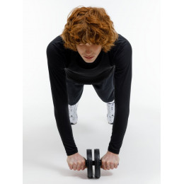 Ролик для пресса с ковриком Presswork, черный