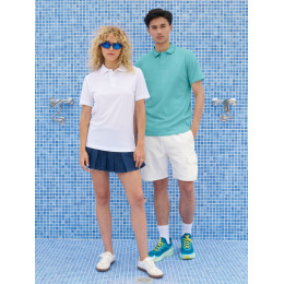 Рубашка поло унисекс Pitcher, черная