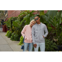 Толстовка на молнии с капюшоном женская BNC Inspire (Organic), розовая