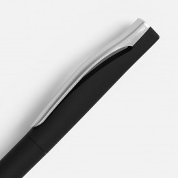 Ручка шариковая Pin Soft Touch, черная