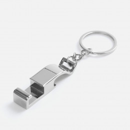 Брелок-подставка с открывалкой Virke, серебристый