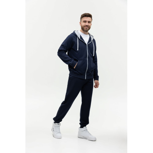 Толстовка мужская STAN с капюшоном на молнии футер без начёса 260, 61