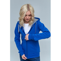 Толстовка женская STAN с капюшоном на молнии футер с начёсом 280, 17W