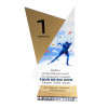 Приз из акрила с пластиком 2-слойный с УФ-печатью S  1-100 см2, толщина 10 мм
